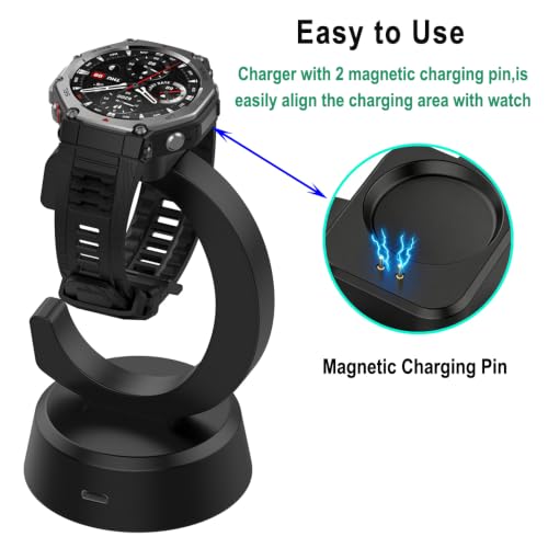 Universal Smartwatch Charging Dock for Amazfit T-Rex 3 & Balance Series