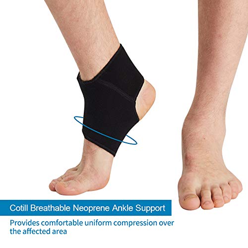 Adjustable Neoprene Ankle Support Brace - Large for Men & Women