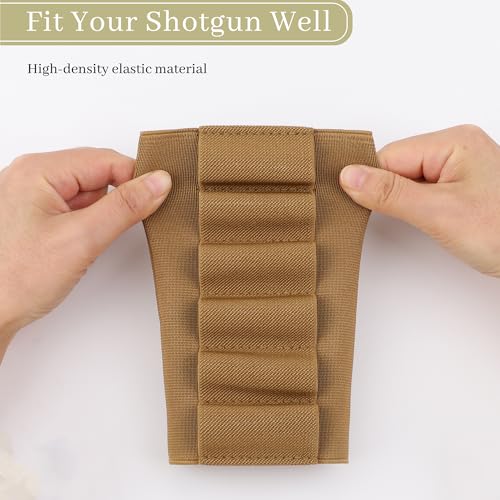 8 Round Shotgun Shell Holder - Khaki Buttstock Shell Holder