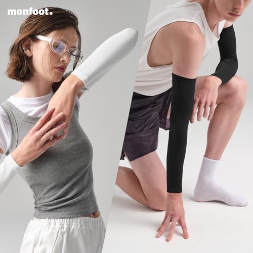 Cooling UV Protection Arm Sleeves - White (2 Pairs)