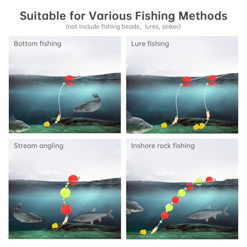 20 Pcs Fishing Slip Bobbers - High Sensitivity Foam Floats