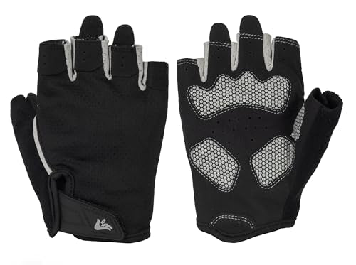 Anti-Slip Breathable Workout Gloves for Gym - Black, Large
