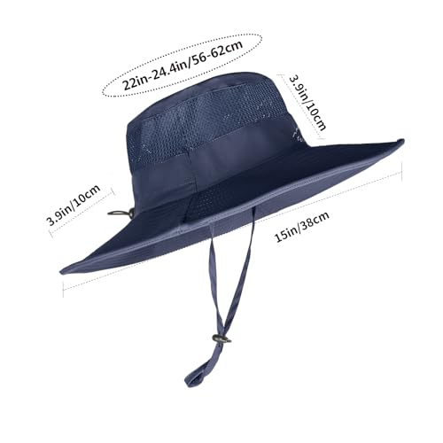 Rosoz Sun Hats for Men Women UPF 50+ Breathable Wide Brim Summer