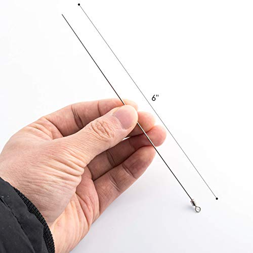 30 Pack Punch Wire 6" Stainless Steel Fishing Rig Parts - Dia. 0.03"
