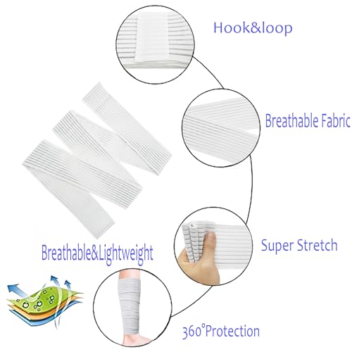 Calf Compression Sleeve Wrap for Shin Splints - White