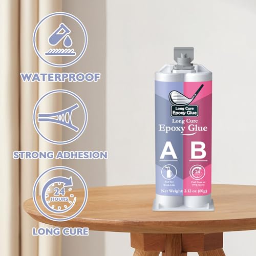 DINGSEN 2.1oz Golf Club Epoxy Repair Kit 24-Hour Long Cure Waterproof Bond