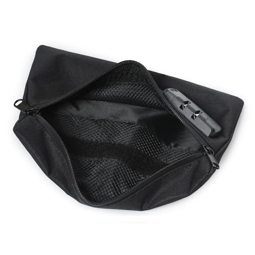 Tactical Tool Bag with Combination Lock - 9.4" x 6.5" - Black