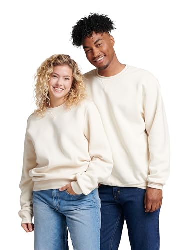 Russell Athletic Men's X-Large Dri-Power Fleece Sweatshirt, Moisture-Wicking White