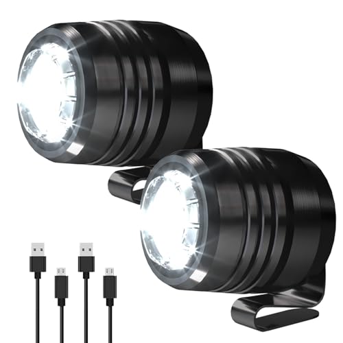 Rechargeable LED Shoe Headlights - 2 Pack Clip-On Clog Flashlights