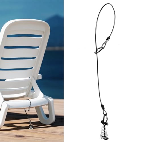 Fishbone Deck Anchor for Furniture - Marine Grade Stainless Steel - Black