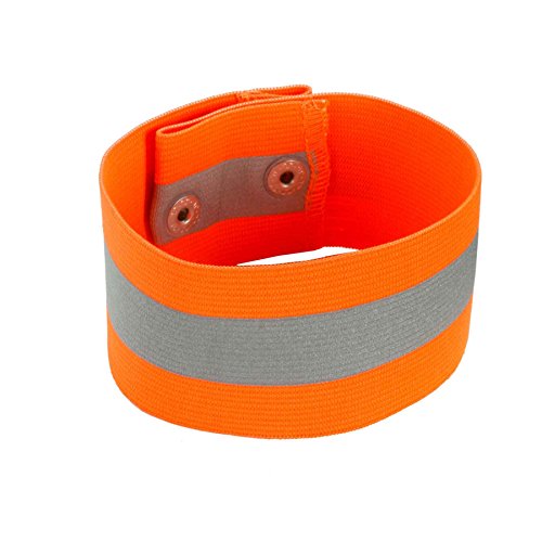 High Visibility Reflective Arm/Leg Band - Snap Closure, Lime, Large/X-Large