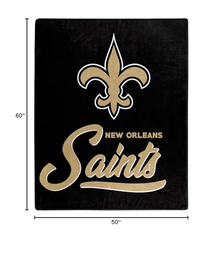 New Orleans Saints Raschel Throw Blanket - 50" x 60"