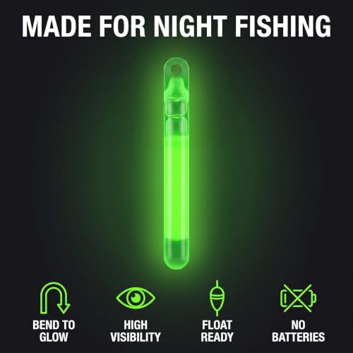100Pcs 3mm Fishing Float Light Sticks - High Visibility Fluorescent Glow