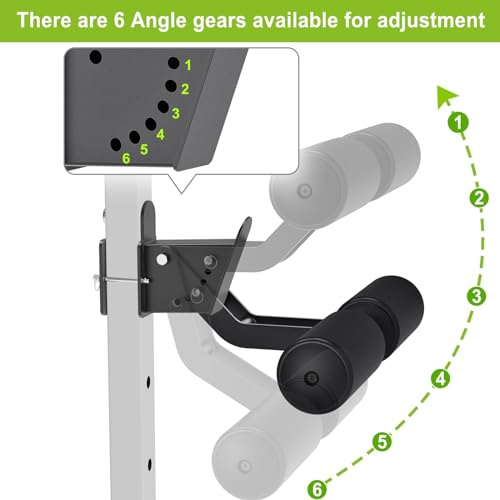 Adjustable Nordic Curl Attachment for 2" x 2" Power Rack - Premium Leather