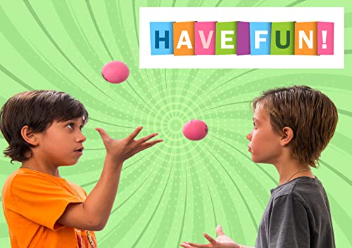 Hi-Bounce Pinky Ball - 1 Pack Rubber Bouncy Ball for Kids & Adults