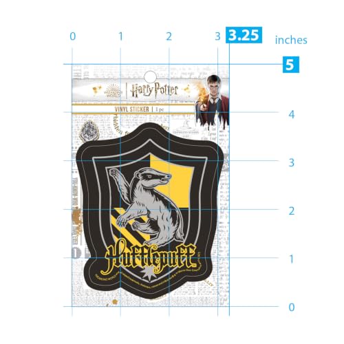 Harry Potter Hufflepuff Crest Vinyl Sticker - 3.4 Inch