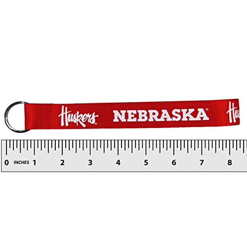 Nebraska Cornhuskers Wristlet Lanyard Key Chain - Red