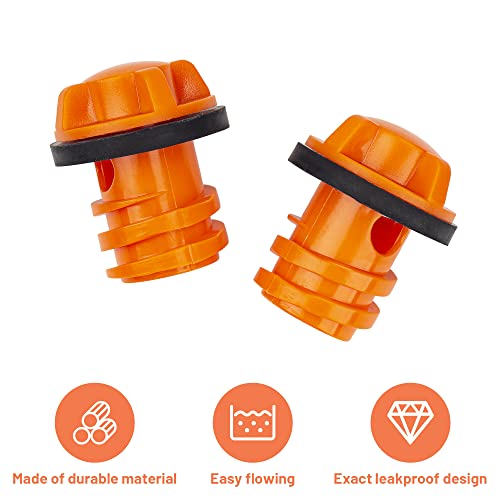 Cooler Drain Plug, 2 Pack Replacement, Compatible with Yeti Roadie,
