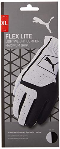 PUMA Golf Men's Flexlite Glove (Bright White-Puma Black, X-Large,