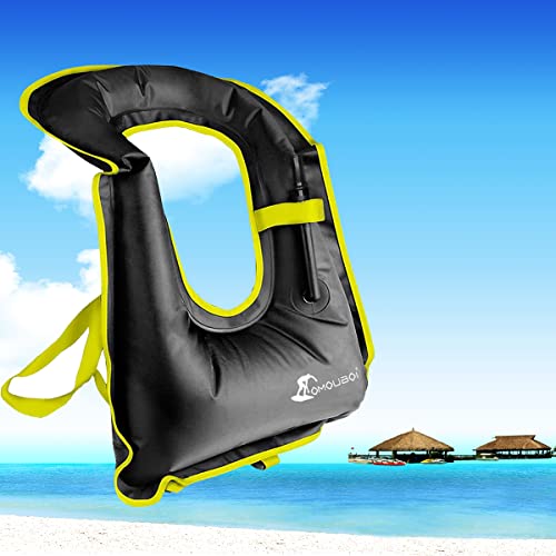 Willceal Inflatable Snorkel Vest for Adults — Water Sports Buoyancy Jacket