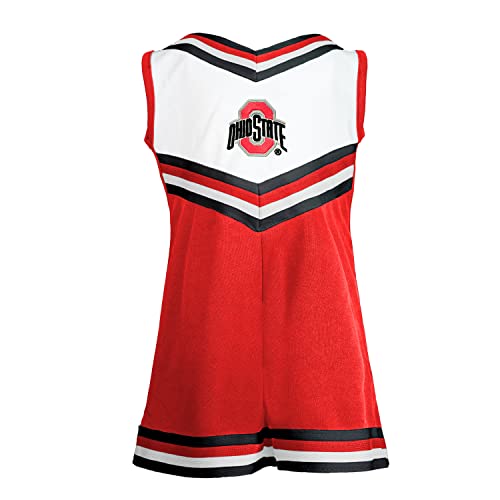 Little King Ohio State Buckeyes Toddler Girls Cheer Jumper Dress 6 Years