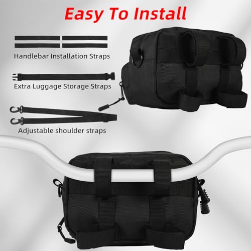Universal Motorcycle Handlebar Bag Waterproof Storage for Bikes & ATV