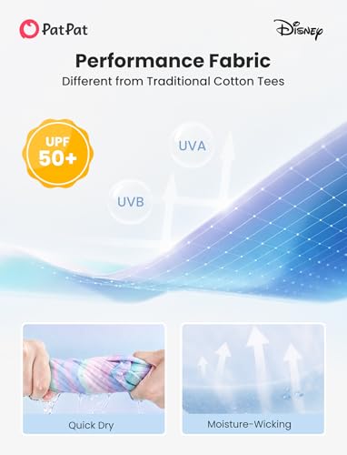 Kids' UV Protection Quick-Dry Graphic T-Shirt - Stitch 6-7 Years