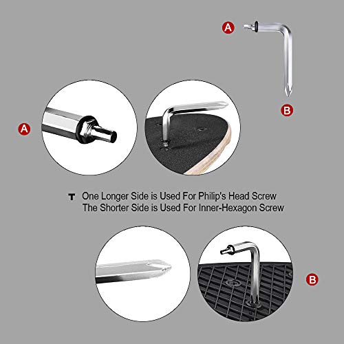 All-in-One Portable Skate Tool with 2-in-1 Wrench & Screwdriver - Tools + Gold Hardware