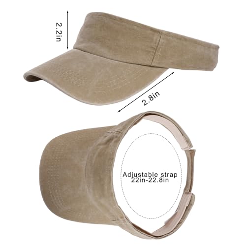 Adjustable Sun Visor Cap for Sports - Light Yellow