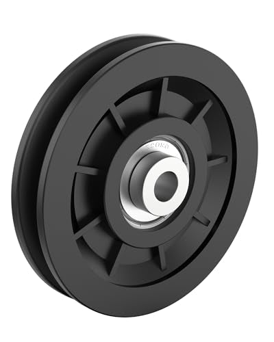 Nylon Pulley Wheel - 3.5 Inch Replacement Pulley - 1 Pack