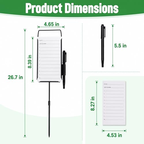 Large 6 Pack Golf Metal Proximity Markers - Closest to the Pin Set for Tournament & Practice