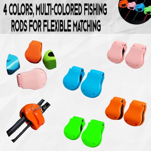 Multifunctional Portable Fishing Rod Holder Clips – 4 Colors, Auto Grip, Ground/Wall/Car Mount