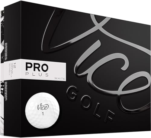 Vice Pro Plus Golf Balls - White Standard 4 Piece Urethane