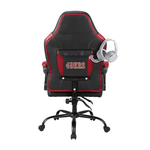 Oversized Office Chair with Adjustable Backrest - Black
