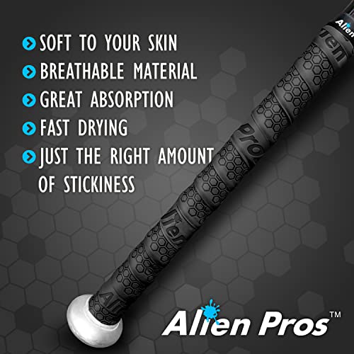 Baseball Bat Grip Tape - 2-Pack Black, Precut 1.1mm