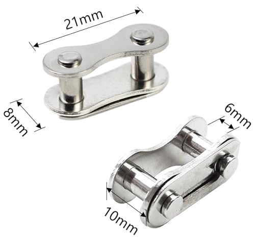 4 Pair Bicycle Missing Link - Stainless Steel Chain Connector for 1 Speed