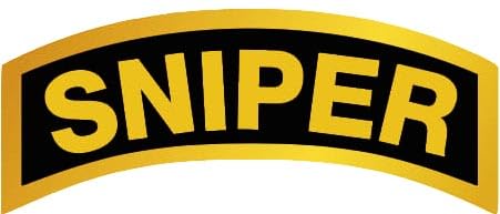 US Army Sniper Morale Decal - 1.6 x 4 Inch Weatherproof Vinyl Sticker