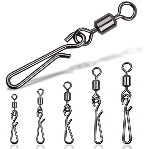 Fishing Swivels Snaps - High Strength Clips, 10#-50pcs