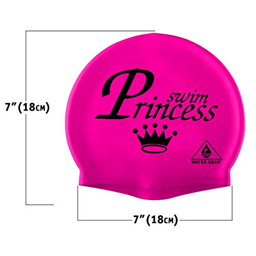 Latex Swim Cap for Girls with Long Hair - Swim Princess