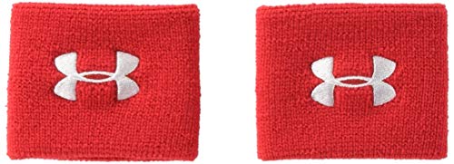 3-Inch Performance Sweatband 2-Pack - Red and White