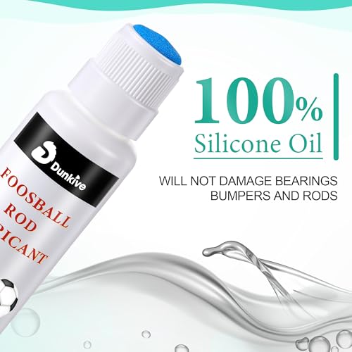 Foosball Rod Lubricant - 100% Silicone with No Spill Applicator