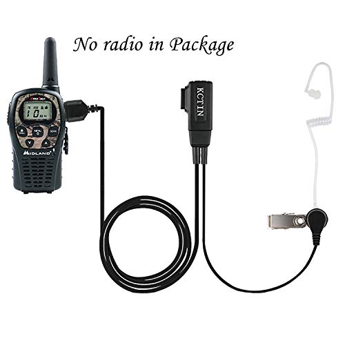 KCTIN Walkie Talkie Earpiece with Mic for Midland GXT1000VP4, LXT600VP3, 10 Pack
