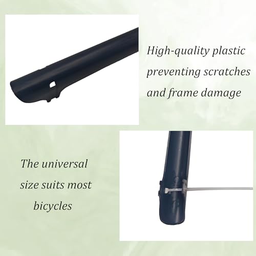 Bike Chainstay Protector - Black, 2pcs with Cable Ties