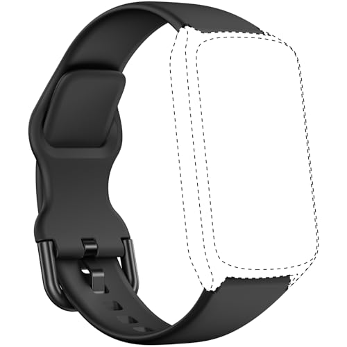 Fitness Tracker Replacement Band for D26 - Soft Silicone - Black