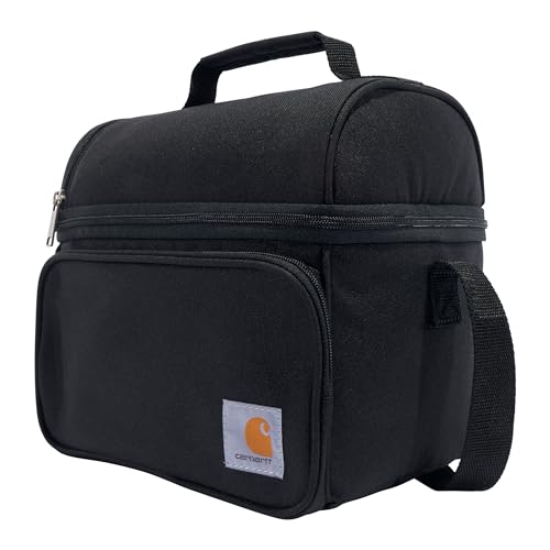 Carhartt Insulated Soft Shell Camping Cooler Lunch Bag - Black, One Size