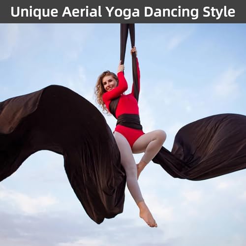 Aerial Silks Kit with Rigging Hardware - 15 Yards, Silver