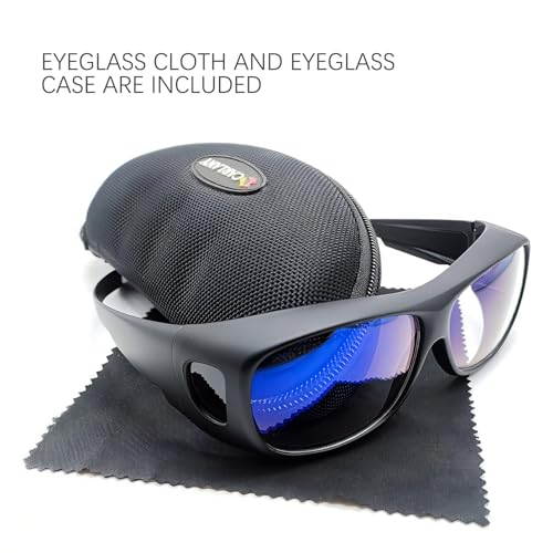 CO2 Laser Eye Protection Glasses, 9000nm-11000nm / 10600nm Wavelength Safety Protective Goggles OD 5+, Filtering Technology by Way of Absorption Safety Goggles for Laser Cutting and Engraving