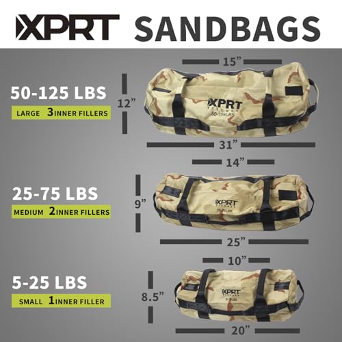 Heavy Duty Workout Sandbag with 7 Handles - Army Green/Black/Camo