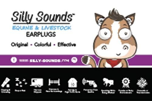 Equine Ear Plugs - 4 Pack for Horses - Grey