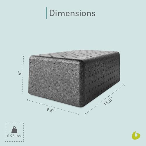 Lightweight Pilates Reformer Box - 15.5" Foam Exercise Block
